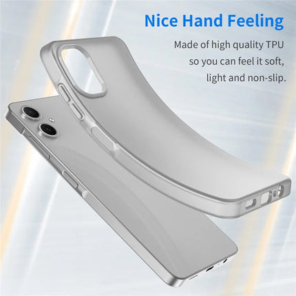 For Samsung Galaxy A06 Case TPU + PC Phone Back Cover Matte Translucent Design