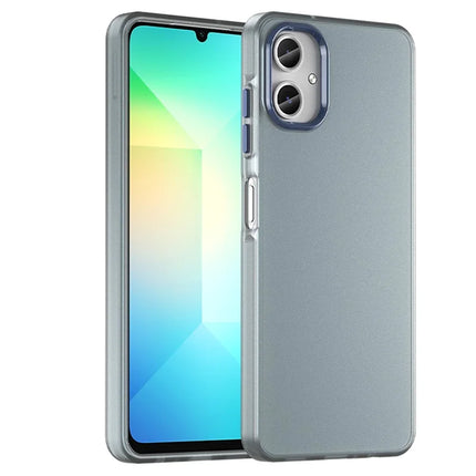 For Samsung Galaxy A06 Case TPU + PC Phone Back Cover Matte Translucent Design - Dark Blue
