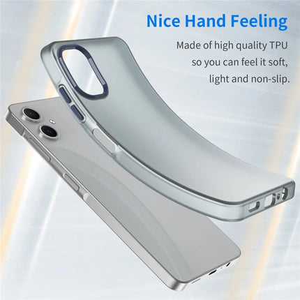 For Samsung Galaxy A06 Case TPU + PC Phone Back Cover Matte Translucent Design