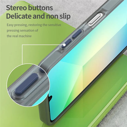 For Samsung Galaxy A06 Case TPU + PC Phone Back Cover Matte Translucent Design