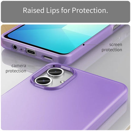 For Samsung Galaxy A06 Case TPU + PC Phone Back Cover Matte Translucent Design