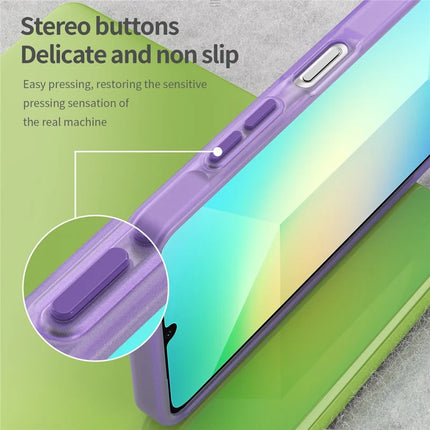 For Samsung Galaxy A06 Case TPU + PC Phone Back Cover Matte Translucent Design