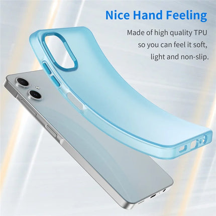 For Samsung Galaxy A06 Case TPU + PC Phone Back Cover Matte Translucent Design