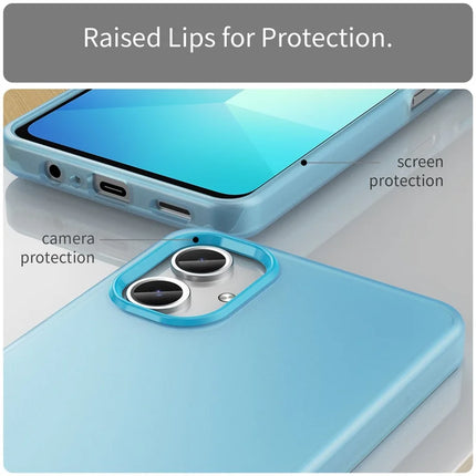 For Samsung Galaxy A06 Case TPU + PC Phone Back Cover Matte Translucent Design