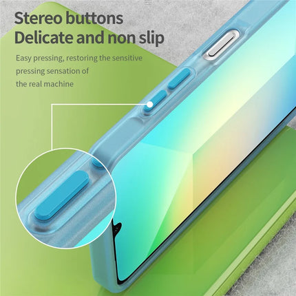 For Samsung Galaxy A06 Case TPU + PC Phone Back Cover Matte Translucent Design