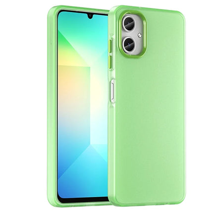 For Samsung Galaxy A06 Case TPU + PC Phone Back Cover Matte Translucent Design - Green