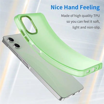 For Samsung Galaxy A06 Case TPU + PC Phone Back Cover Matte Translucent Design