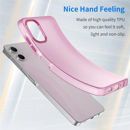 For Samsung Galaxy A06 Case TPU + PC Phone Back Cover Matte Translucent Design