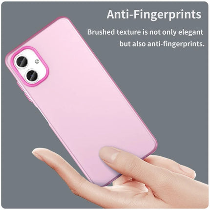 For Samsung Galaxy A06 Case TPU + PC Phone Back Cover Matte Translucent Design