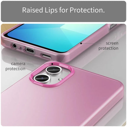 For Samsung Galaxy A06 Case TPU + PC Phone Back Cover Matte Translucent Design