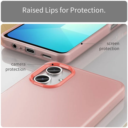 For Samsung Galaxy A06 Case TPU + PC Phone Back Cover Matte Translucent Design