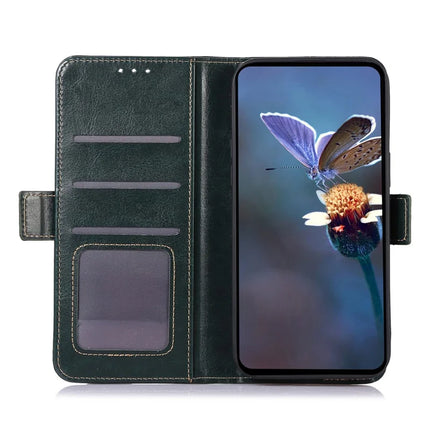 ABEEL For Samsung Galaxy A36 5G Case PU Leather Crazy Horse Texture Wallet Phone Cover