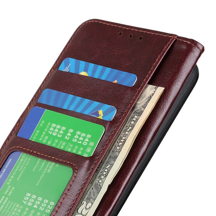 For OnePlus 13 Case Crazy Horse Texture PU Leather Phone Stand Cover