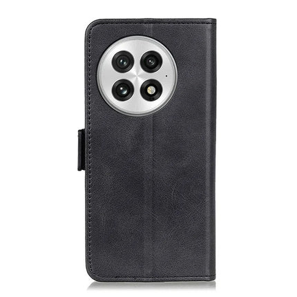 For OnePlus 13 Case Stand Cowhide Texture PU Leather Phone Cover