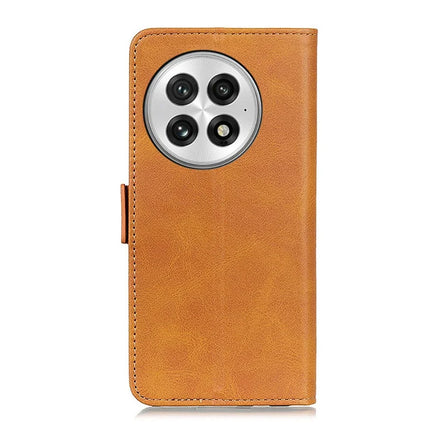 For OnePlus 13 Case Stand Cowhide Texture PU Leather Phone Cover