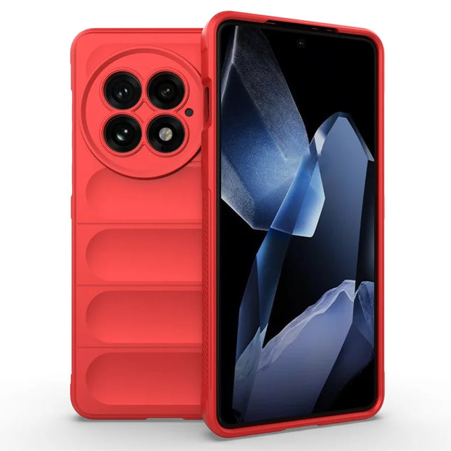 For OnePlus 13 Case Anti-Drop Soft TPU Rugged Phone Back Cover - Red