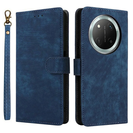 Wallet Case for Honor X9c 5G / Magic7 Lite 5G / X60 Pro 5G RFID Blocking PU Leather Cover Stand View - Blue
