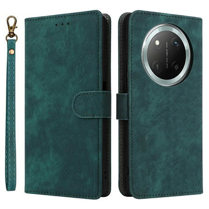 Wallet Case for Honor X9c 5G / Magic7 Lite 5G / X60 Pro 5G RFID Blocking PU Leather Cover Stand View - Green