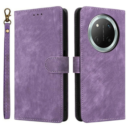 Wallet Case for Honor X9c 5G / Magic7 Lite 5G / X60 Pro 5G RFID Blocking PU Leather Cover Stand View - Purple