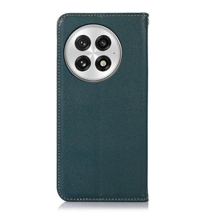 KHAZNEH For OnePlus 13 Case Genuine Cow Leather Wallet Phone Cover Nappa Texture