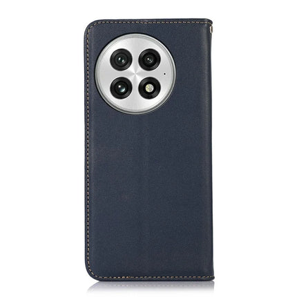 KHAZNEH For OnePlus 13 Case Genuine Cow Leather Wallet Phone Cover Nappa Texture