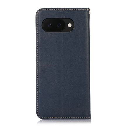 KHAZNEH For Google Pixel 9a Case Genuine Cow Leather Wallet Phone Cover Nappa Texture
