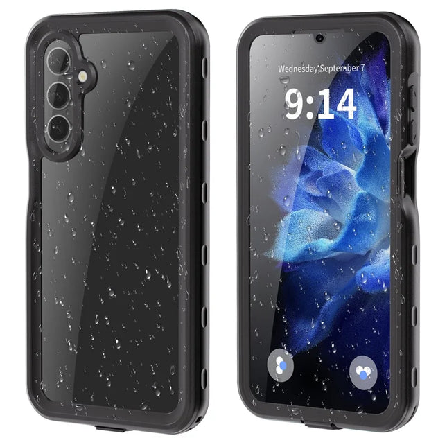 REDPEPPER For Samsung Galaxy A16 5G / 4G Case IP68 Waterproof PC+TPU Phone Cover - Black