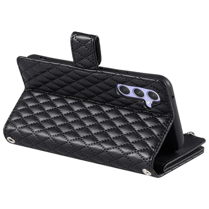 Style 012 for Samsung Galaxy A56 5G Case Zipper Pocket Glitter Leather Phone Cover