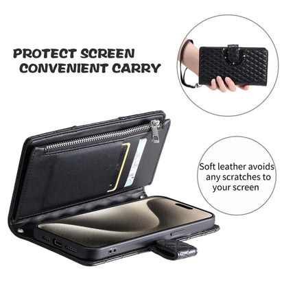 Style 012 for Samsung Galaxy A56 5G Case Zipper Pocket Glitter Leather Phone Cover