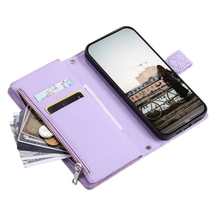 Style 012 for Samsung Galaxy A56 5G Case Zipper Pocket Glitter Leather Phone Cover