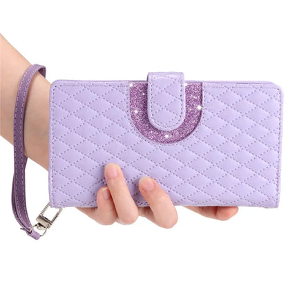Style 012 for Samsung Galaxy A56 5G Case Zipper Pocket Glitter Leather Phone Cover
