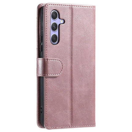 013 Style For Samsung Galaxy A56 5G Case PU Leather Anti-Fall Phone Cover with 6 Card Slots