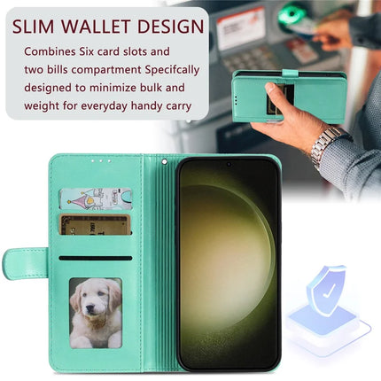 013 Style For Samsung Galaxy A56 5G Case PU Leather Anti-Fall Phone Cover with 6 Card Slots
