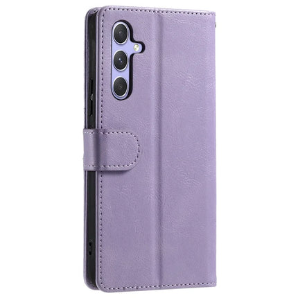 013 Style For Samsung Galaxy A56 5G Case PU Leather Anti-Fall Phone Cover with 6 Card Slots