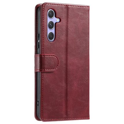 013 Style For Samsung Galaxy A56 5G Case PU Leather Anti-Fall Phone Cover with 6 Card Slots