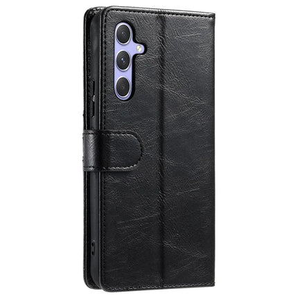 013 Style For Samsung Galaxy A56 5G Case PU Leather Anti-Fall Phone Cover with 6 Card Slots