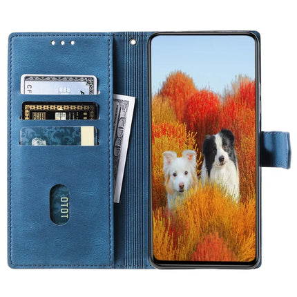 TTUDRCH Style 004 For Samsung Galaxy A56 5G Leather Case RFID Blocking Wallet Stand Phone Cover with Strap