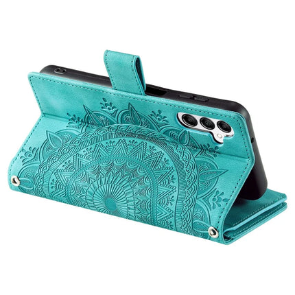Style 006 For Samsung Galaxy A56 5G Wallet Case PU Leather Phone Cover Mandala Flower Pattern
