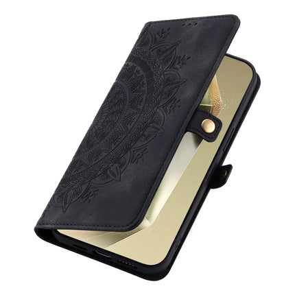 Style 016 For Samsung Galaxy A56 5G Case Skin Feel Totem Imprinted Wallet Leather Phone Cover