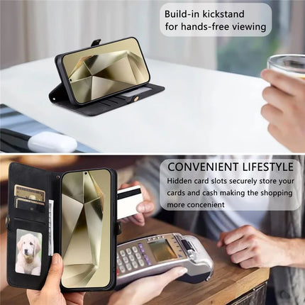 Style 016 For Samsung Galaxy A56 5G Case Skin Feel Totem Imprinted Wallet Leather Phone Cover