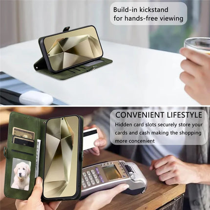 Style 016 For Samsung Galaxy A56 5G Case Skin Feel Totem Imprinted Wallet Leather Phone Cover