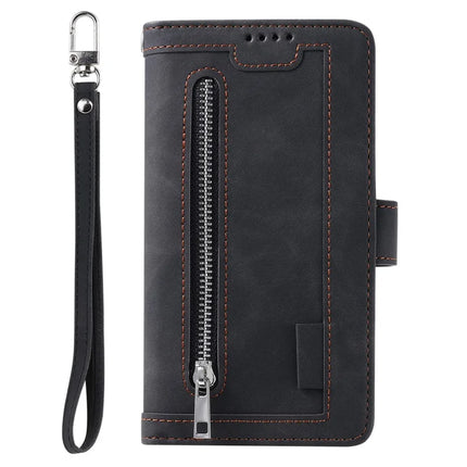For Samsung Galaxy A56 5G Case PU Leather Phone Cover with Zipper Wallet 9 Card Slots