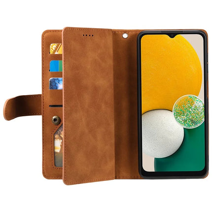 For Samsung Galaxy A56 5G Case PU Leather Phone Cover with Zipper Wallet 9 Card Slots