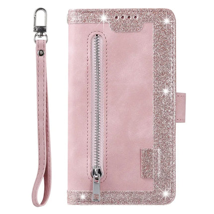For Samsung Galaxy A56 5G Case PU Leather Phone Cover with Zipper Wallet 9 Card Slots