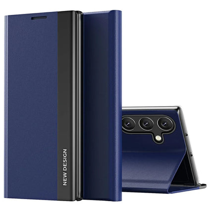For Samsung Galaxy A36 5G Case Anti-Drop Leather Phone Cover with Stand - Sapphire