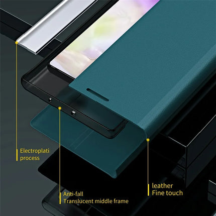 For Samsung Galaxy A36 5G Case Anti-Drop Leather Phone Cover with Stand