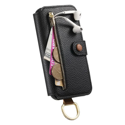For Samsung Galaxy S23 FE Case RFID Blocking Zipper Wallet PU Leather Mobile Cover