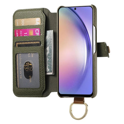 For Samsung Galaxy S23+ Case RFID Blocking Zipper Wallet PU Leather Mobile Cover