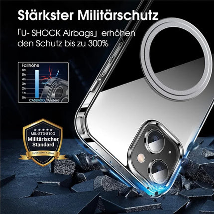 For iPhone 13 Phone Case Compatible with MagSafe TPU+PC Clear Back Cover