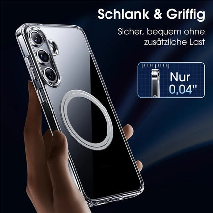 For Samsung Galaxy S23 FE Phone Case Compatible with MagSafe TPU+PC Clear Back Cover